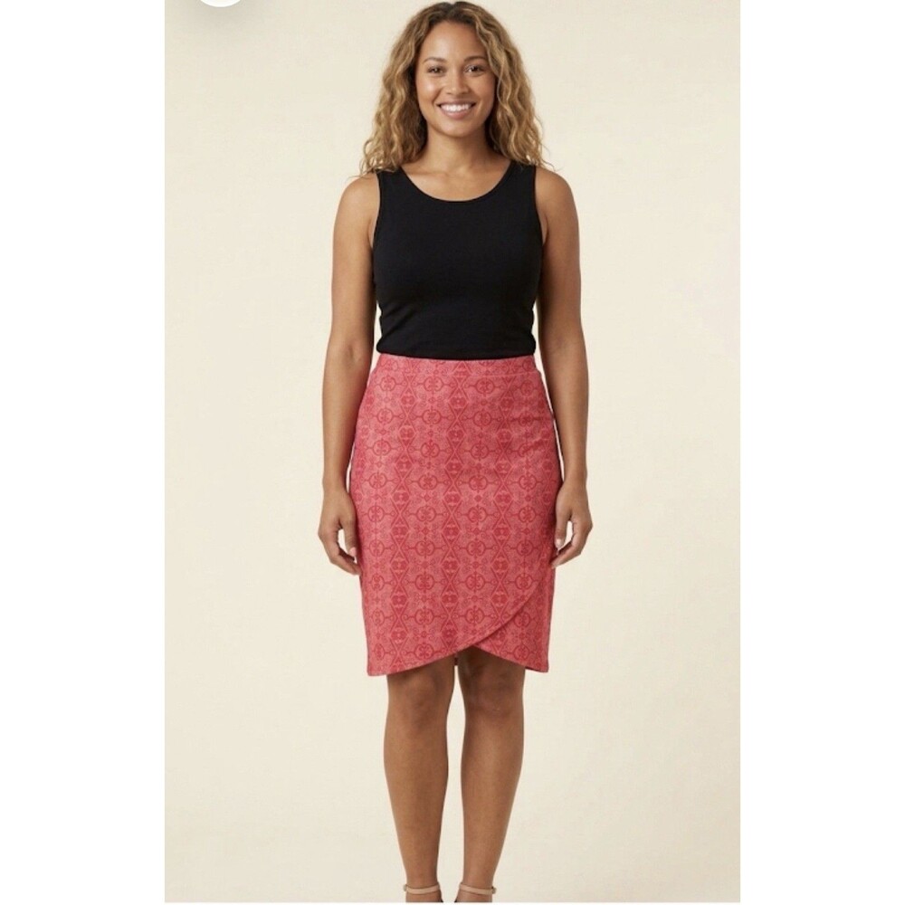 Ripskirt Hawaii Womens Skirt Length 3 Midi Wrap Size L PlayaPink Tropical